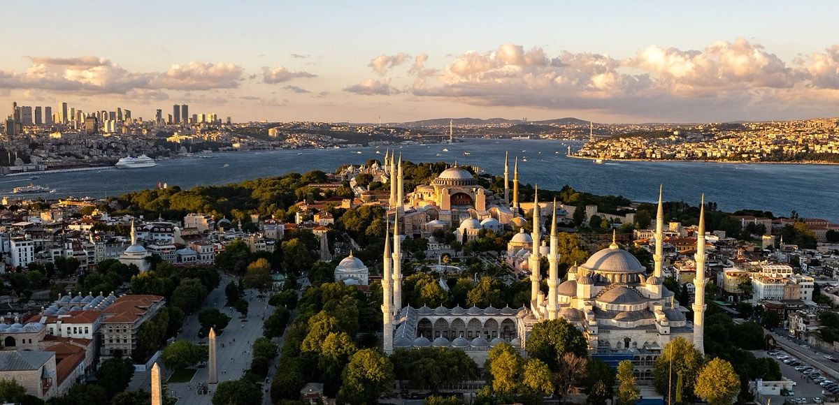 İstanbul tarihi yarımada ve silüet
